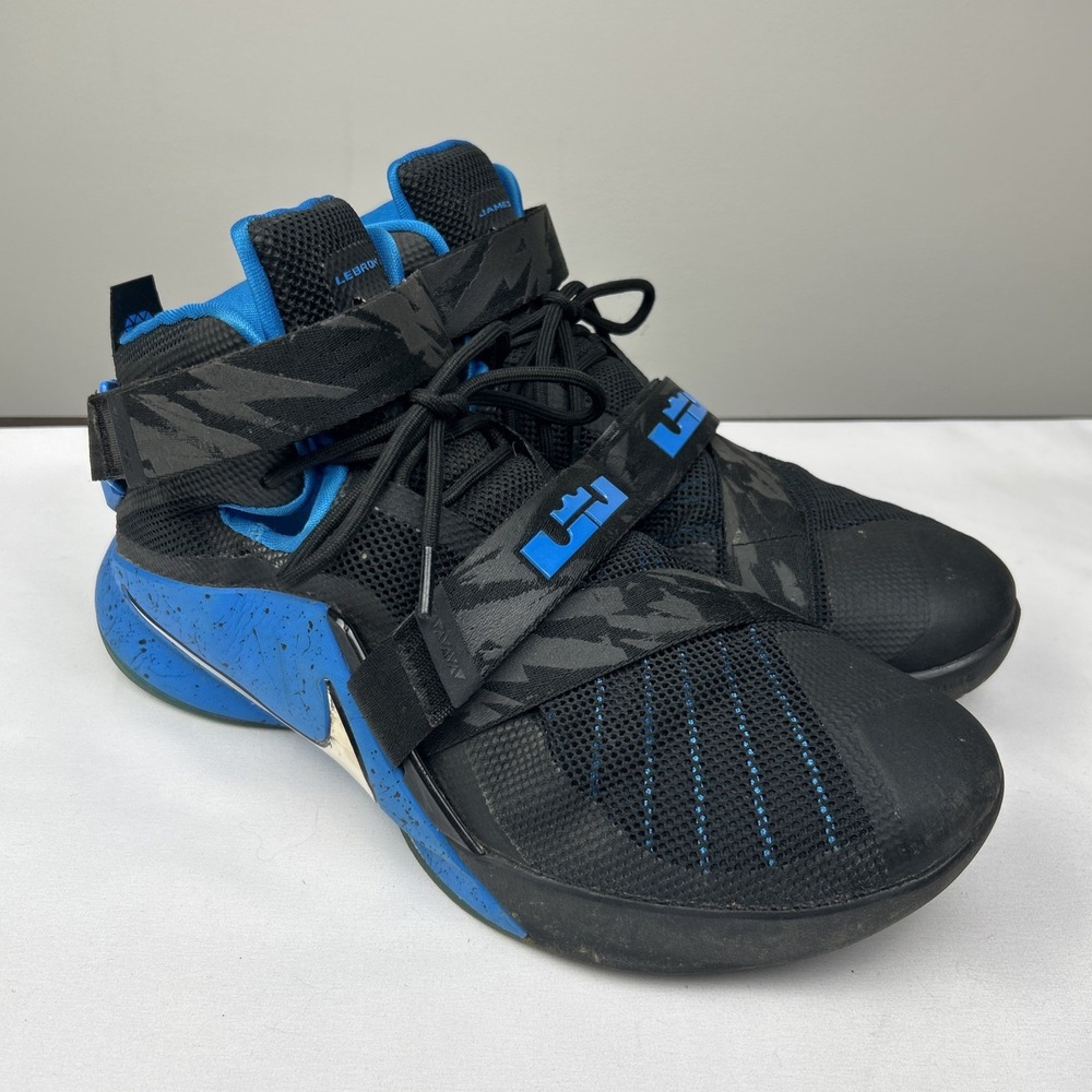 Men's Nike LeBron Soldier 9 PRM Soar Blue Size 13 Basketball Sneakers 749490-014